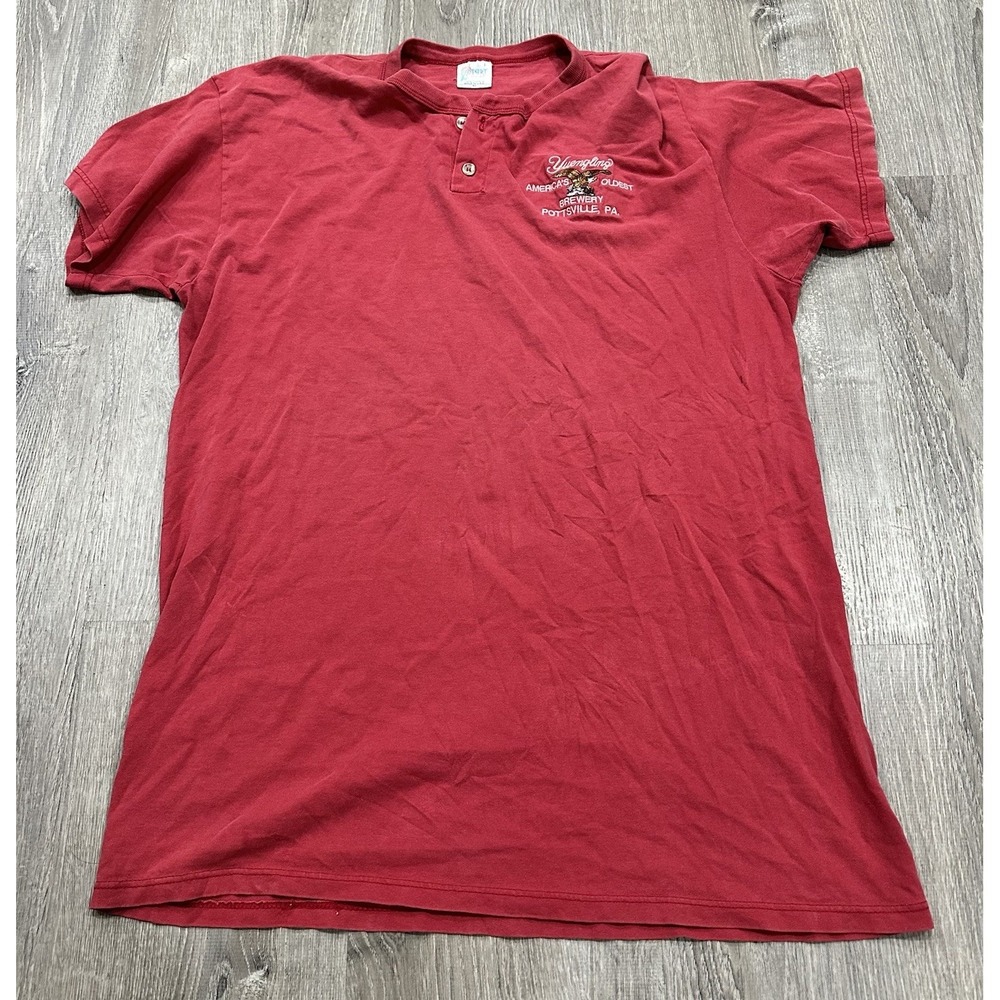 Yuengling TShirt Men's XL Vintage Red Porter Lager Beer miUSA Short Sleeve Shirt